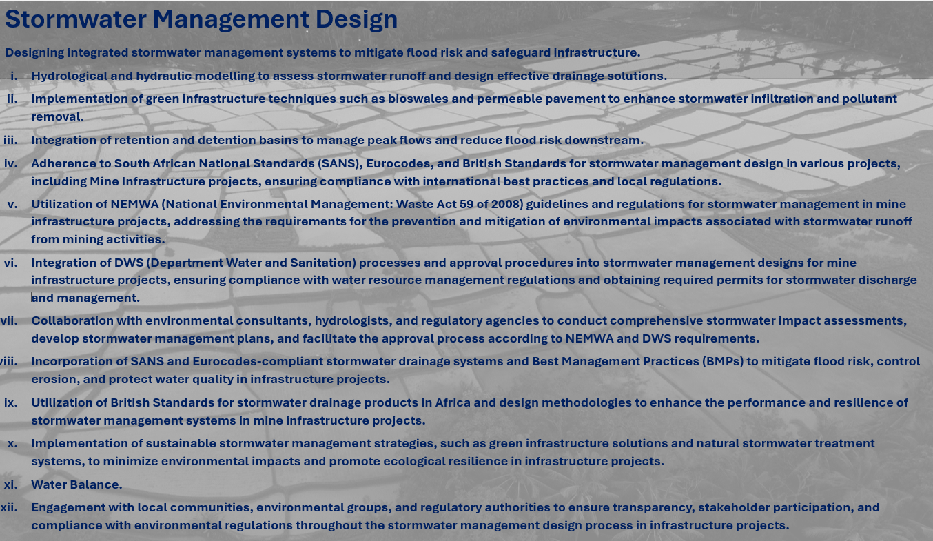 Stormwater Management Design